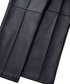 Deri görünümlü straight fit pantolon - IW6250003223001 - Siyah Pantolon