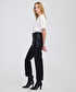 Deri görünümlü straight fit pantolon - IW6250003223001 - Siyah Pantolon