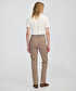 Parlak şeritli skinny fit pantolon - IW6250003227014 - Vizon Pantolon