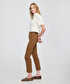 Parlak şeritli skinny fit pantolon - IW6250003227027 - Kamel Pantolon