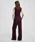 Belden bağlamalı wide leg fit pantolon - IW6250003346035 - Bordo Pantolon
