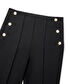 Düğme aksesuarlı pantolon - IW6250003370001 - Siyah Pantolon