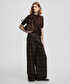 Kemerli ekose desen pantolon - IW6250003373074 - Kahverengi Pantolon
