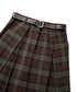 Kemerli ekose desen pantolon - IW6250003373074 - Kahverengi Pantolon