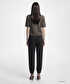 Pileli balon fit pantolon - IW6250003374074 - Kahverengi Pantolon
