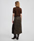 Ekose desen mix midi etek - IW6250004259074 - Kahverengi Etek