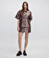 Leopar desen gömlek ceket - IW6250005051003 - Natürel Ceket