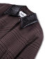 Kontrast yaka ekose desen ceket - IW6250005094074 - Kahverengi Ceket