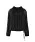 Dantel bluz - IW6250006083001 - Siyah Bluz