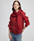 Çıkarılabilir fularlı bluz - IW6250006185054 - Kiremit Bluz