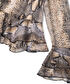 Yılan derisi desen şifon bluz - IW6250006186023 - Bej Bluz