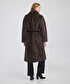 Çift taraflı leopar desen suni kürk - IW6250008043014 - Vizon Kaban