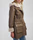 Suni kürk mix ayarlanabilir bel mont - IW6250012075014 - Vizon Mont
