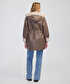Suni kürk mix ayarlanabilir bel mont - IW6250012075014 - Vizon Mont
