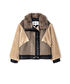 Kumaş mix colorblock mont - IW6250012090014 - Vizon Mont