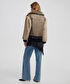 Kumaş mix colorblock mont - IW6250012090014 - Vizon Mont