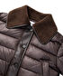Geniş yakalı şişme mont - IW6250012314074 - Kahverengi Mont