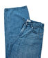 Bağcıklı wide leg fit jean pantolon - IW6250018007629 - İndigo Jean Pantolon
