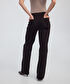 Zincir aksesuarlı wide leg jean pantolon - IW6250018047074 - Kahverengi Jean Pantolon