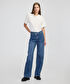 Asimetrik bel baggy jean pantolon - IW6250018050629 - İndigo Jean Pantolon