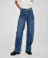 Asimetrik bel baggy jean pantolon - IW6250018050629 - İndigo Jean Pantolon