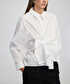 Asimetrik poplin gömlek - IW6250025124002 - Beyaz Gömlek