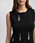 Strass taş aksesuarlı triko - IW6250050055001 - Siyah Triko