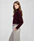 Dik yaka basic triko - IW6250050057035 - Bordo Triko