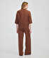 Fermuarlı rahat kesim triko - IW6250050468041 - Karamel Triko