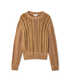 Kumaş mix saç örgülü triko - IW6250050473027 - Kamel Triko