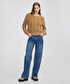 Kumaş mix saç örgülü triko - IW6250050473027 - Kamel Triko