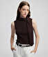 Fular efektli triko - IW6250050594074 - Kahverengi Triko
