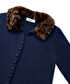 Kontrast yaka triko hırka - IW6250050595015 - Lacivert Triko