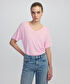 V yaka basic tişört - IW6250070015033 - Pembe Tişört