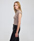 Dik yaka body - IW6250070103023 - Bej Tişört