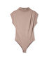 Dik yaka body - IW6250070103023 - Bej Tişört