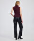Yüksek yaka basic tişört - IW6250070128035 - Bordo Tişört