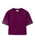 Trok ve hotfix baskılı sweatshirt - IW6250091055175 - Açık Mürdüm Sweatshirt