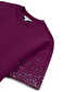 Trok ve hotfix baskılı sweatshirt - IW6250091055175 - Açık Mürdüm Sweatshirt