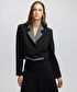 Kumaş mix crop blazer  - IW6250106014001 - Siyah Blazer