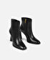 %100 deri topuklu bot - IW6250034003001 - Siyah Bot