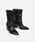 %100 deri sivri burun bot - IW6250034004001 - Siyah Bot