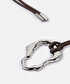 Amorf metal tokalı ip kemer - IW6250053001035 - Bordo Kemer