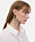 İç içe geçmiş sallantılı zincir küpe - IW6250068082122 - Gümüş Küpe