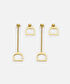 Metal küpe seti - IW6250068130265 - Altın Küpe