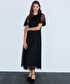 Dantel midi elbise - IW6260002149001 - Siyah Elbise