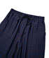 Ekose desen wide leg pantolon - IW6260003156015 - Lacivert Pantolon