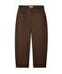 Dokulu barrel fit pantolon - IW6260003203074 - Kahverengi Pantolon
