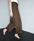 Dokulu barrel fit pantolon - IW6260003203074 - Kahverengi Pantolon
