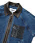 Kumaş mix denim ceket - IW6260005124629 - İndigo Ceket